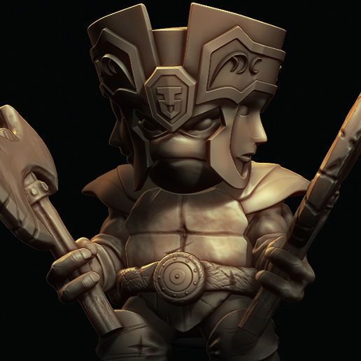 Ninja Turtle fusion Gemini Knights of the Zodiac 3D print model_1