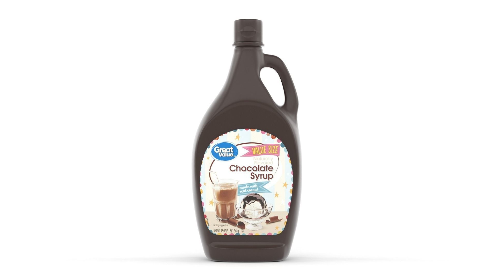 Chocolate Syrup 3D model_1