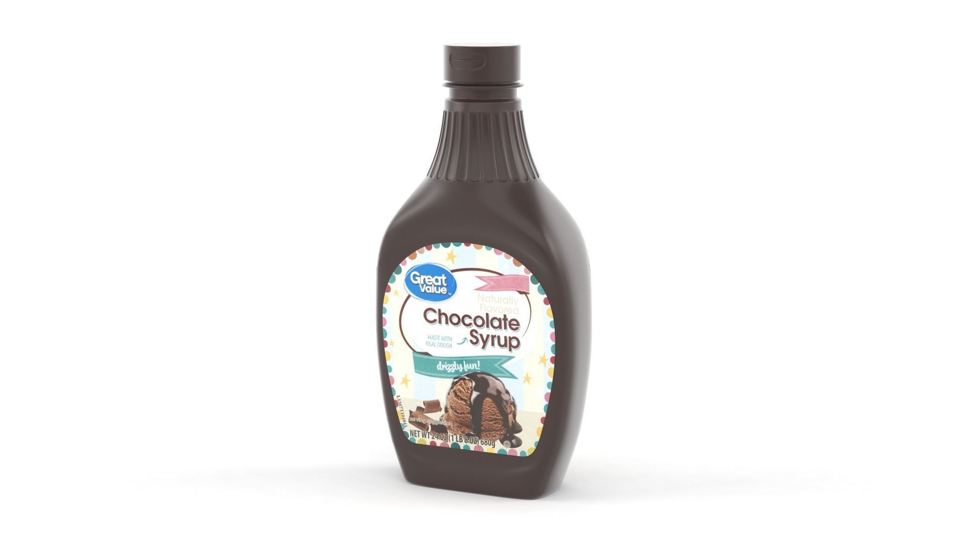 Chocolate Syrup 3D model_6