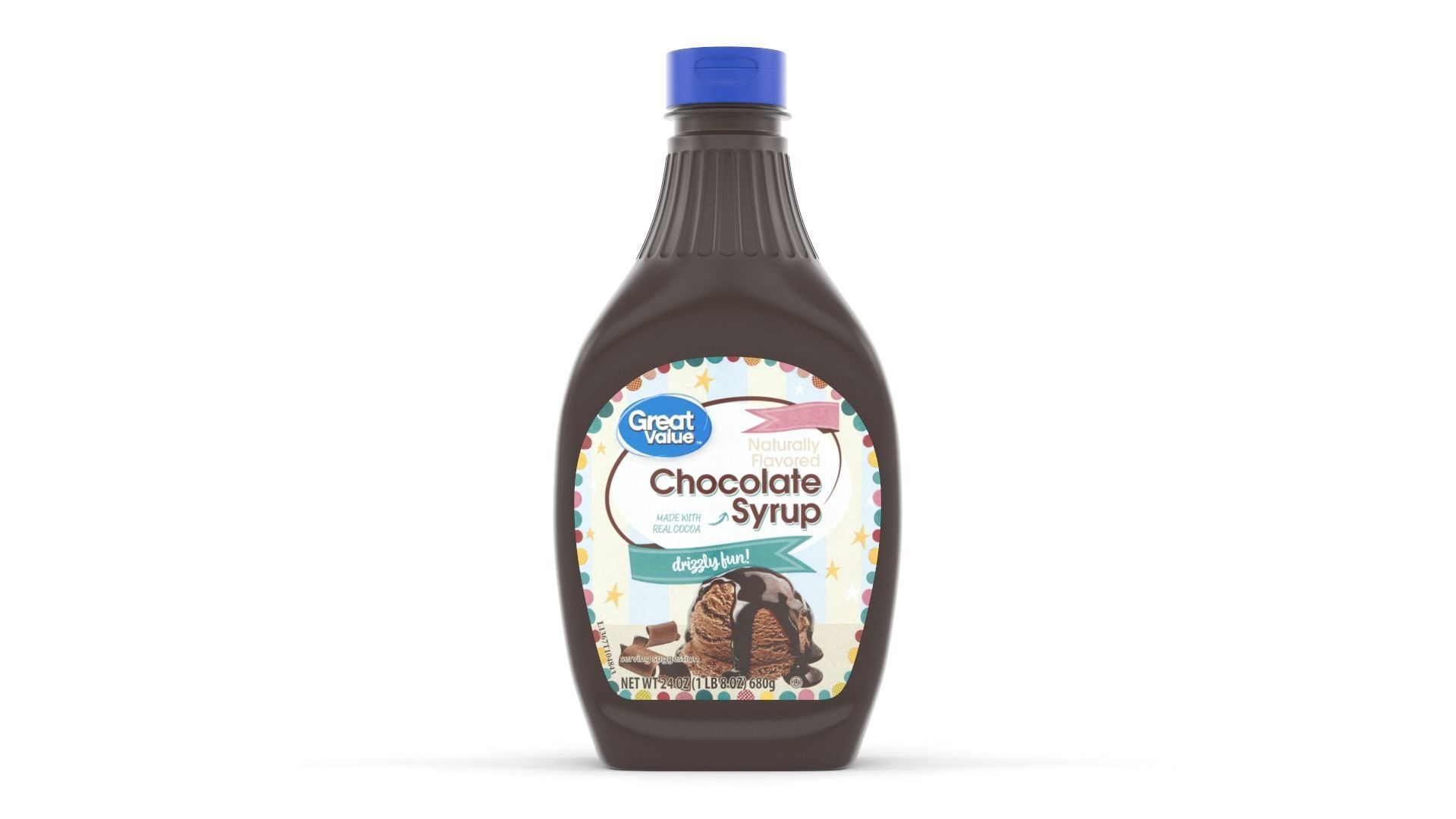 Chocolate Syrup 3D model_7
