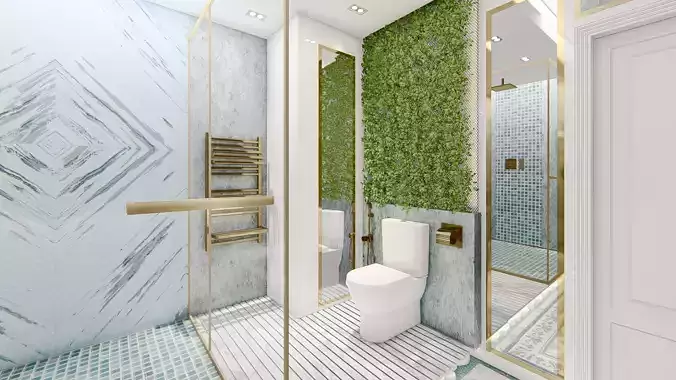 MODERN MASTER BATHROOM INTERIOR DESIGN