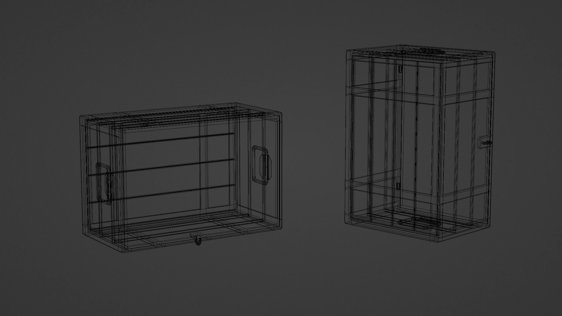 Medieval Chests Low-poly 3D model_6