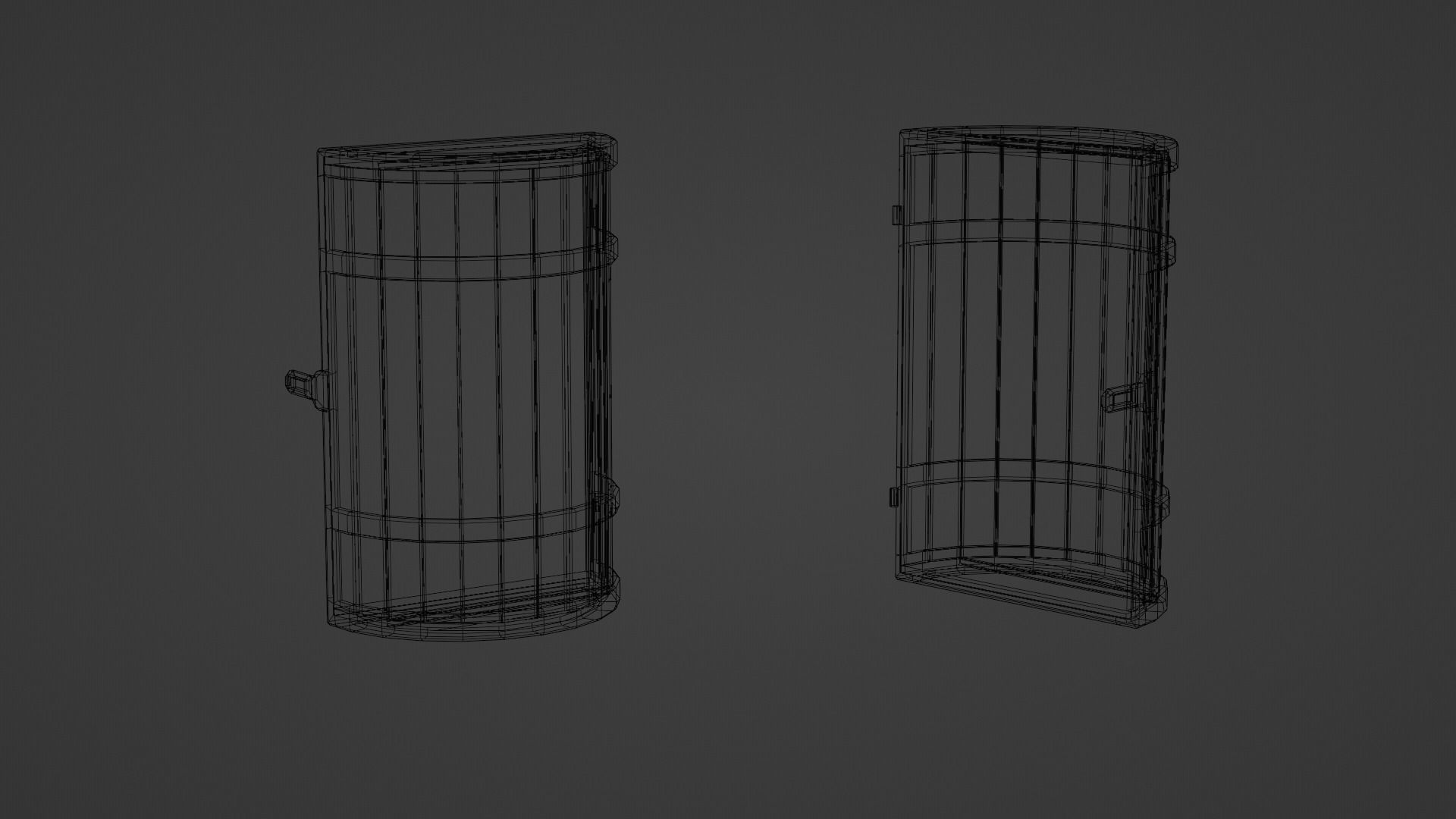 Medieval Chests Low-poly 3D model_8