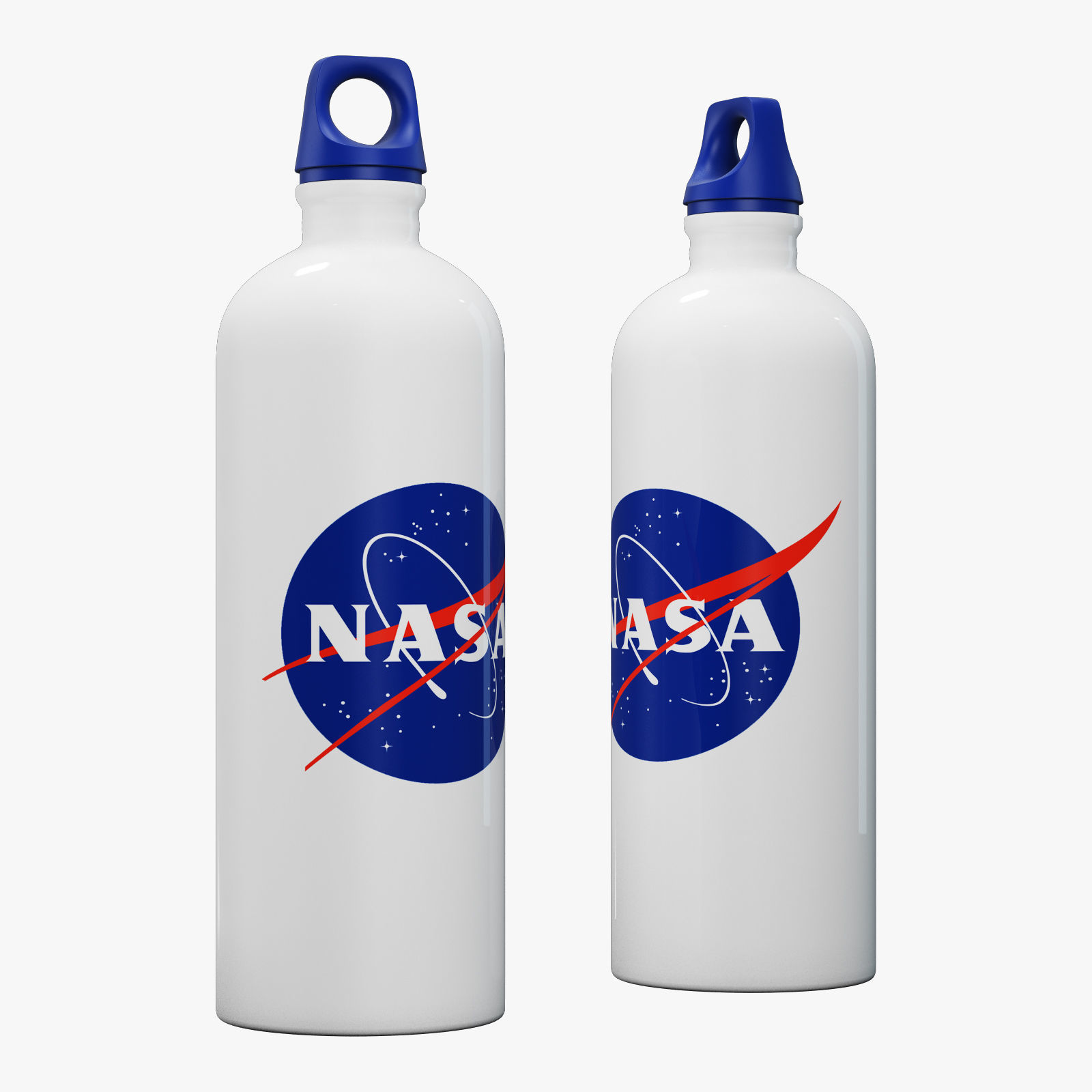 decorative set white NASA 3D model_5