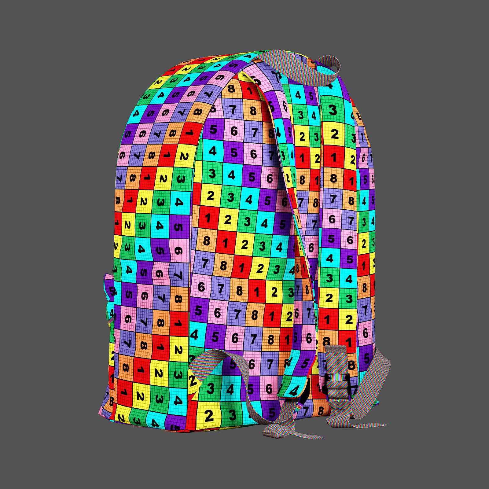 decorative set white NASA 3D model_8