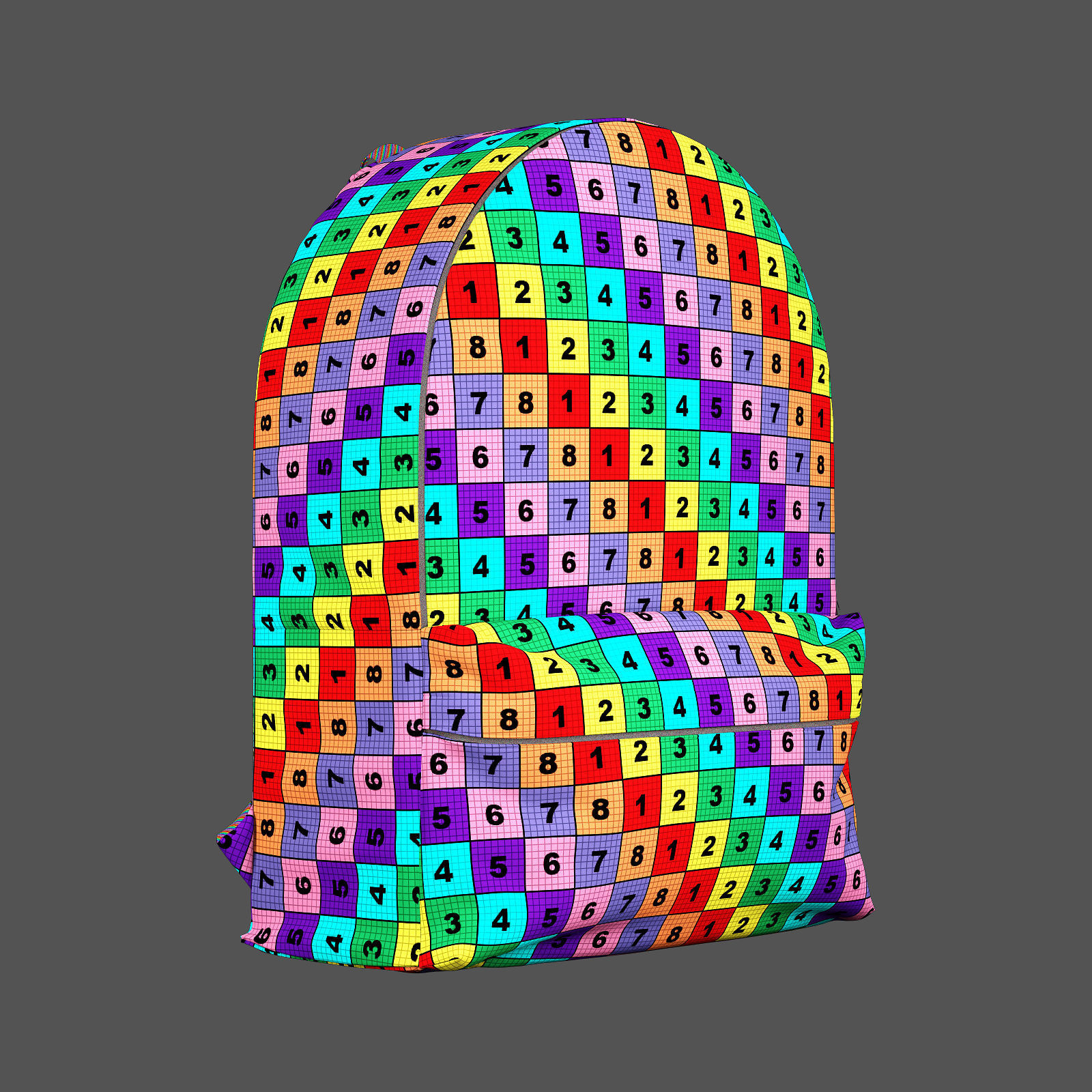 decorative set white NASA 3D model_7