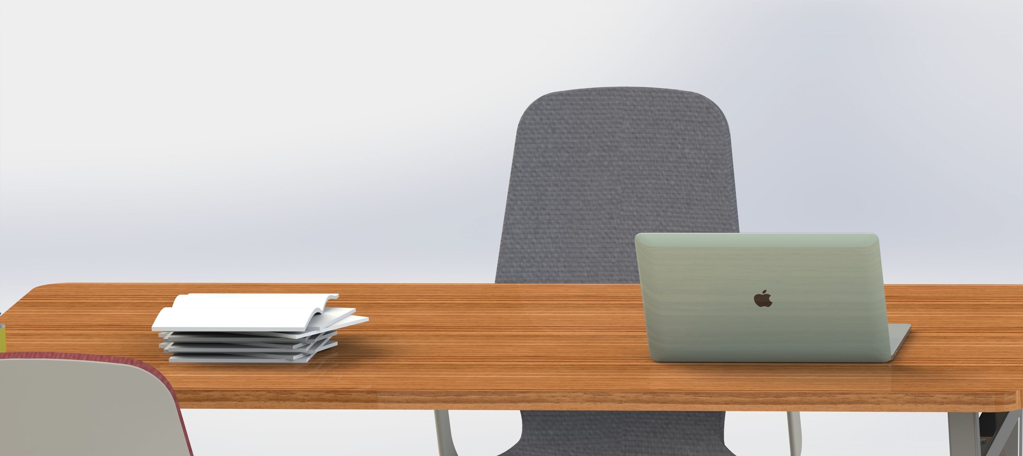 High Quality 3D model of Office Desk 3D model_6