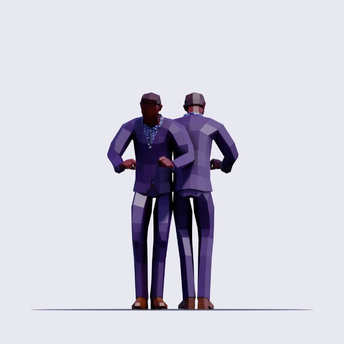 Business People - Animated and Rigged Low-poly 3D model_7