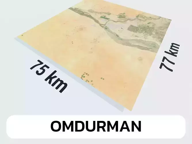 Omdurman Sudan City Landscape 3D Model 3D model