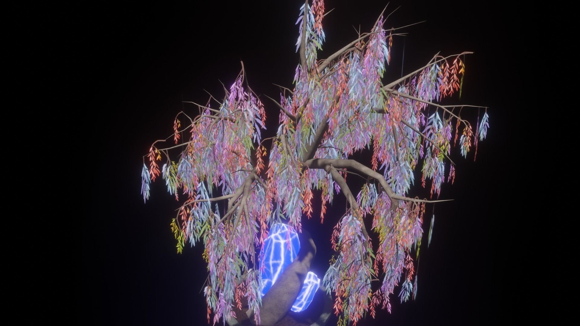 Mystic Tree Low-poly 3D model_2