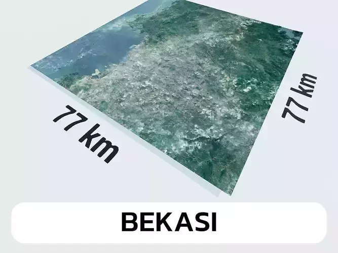 Bekasi Indonesia City Landscape 3D Model