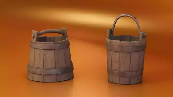 Medieval Wooden Buckets