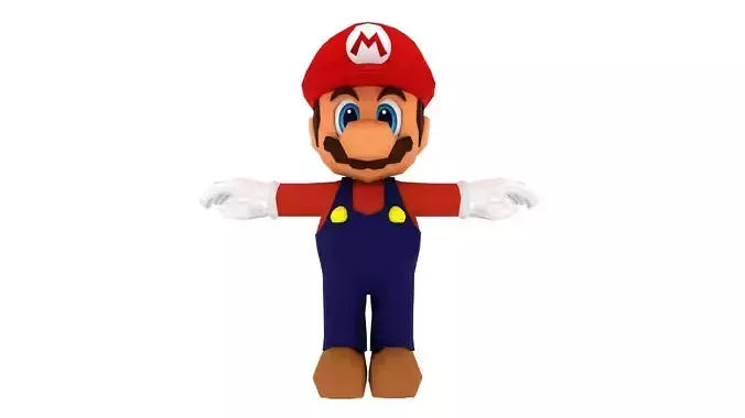 Super Mario Low-poly 3D model
