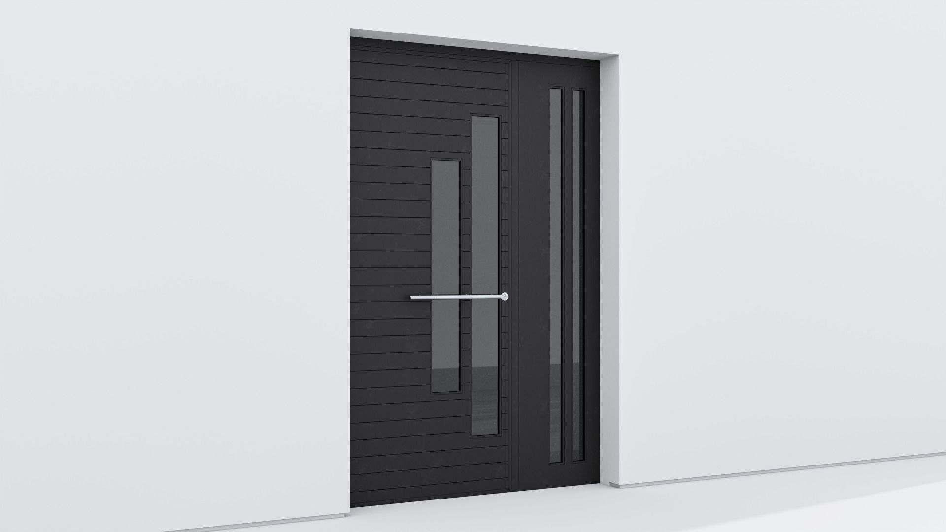Aluminium door 208 3D model_3