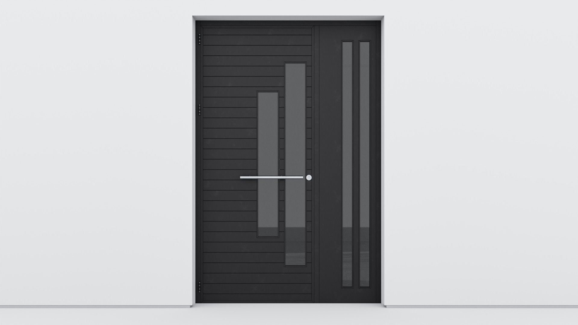Aluminium door 208 3D model_1