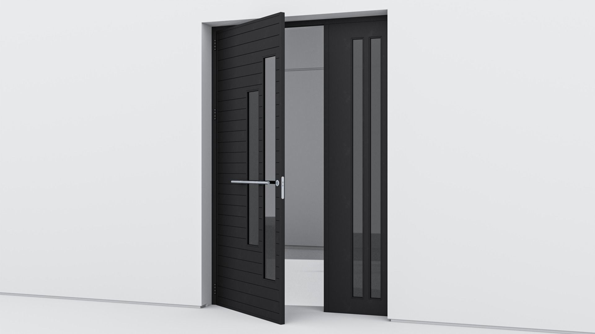 Aluminium door 208 3D model_2