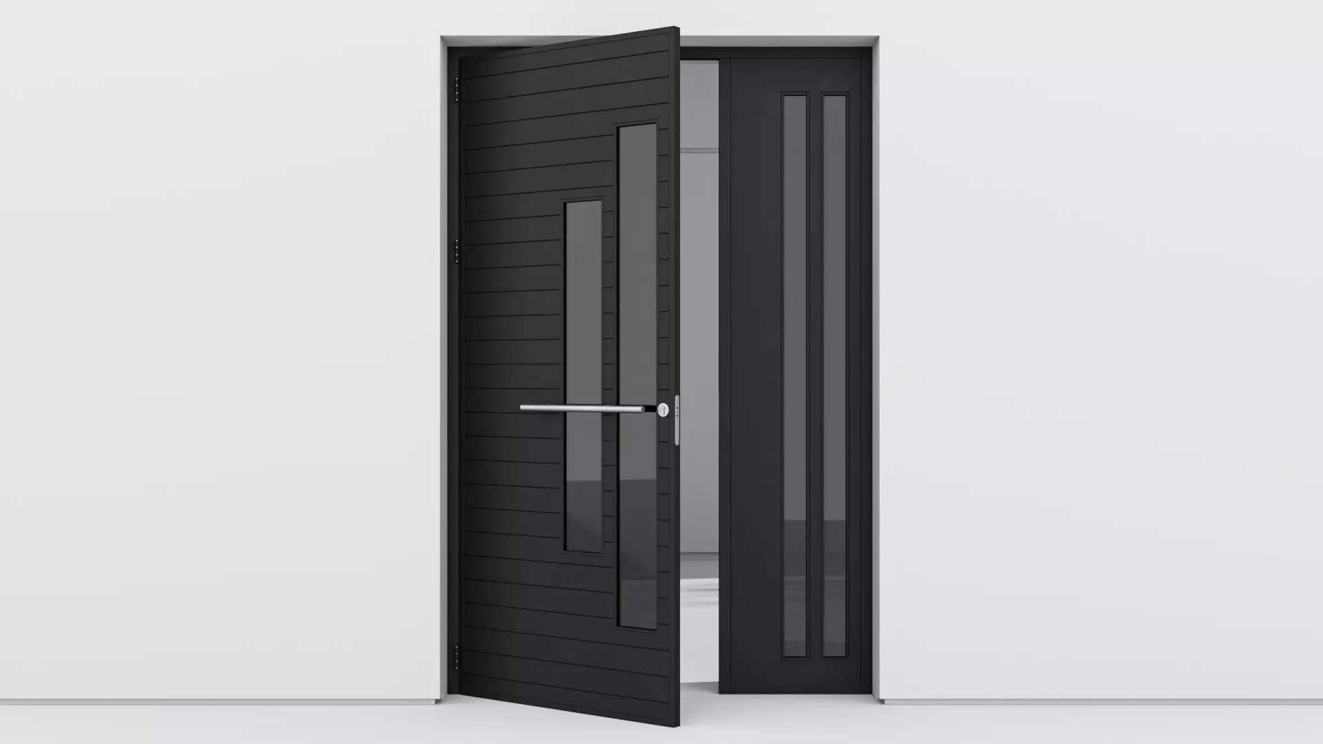 Aluminium door 208 3D model_0