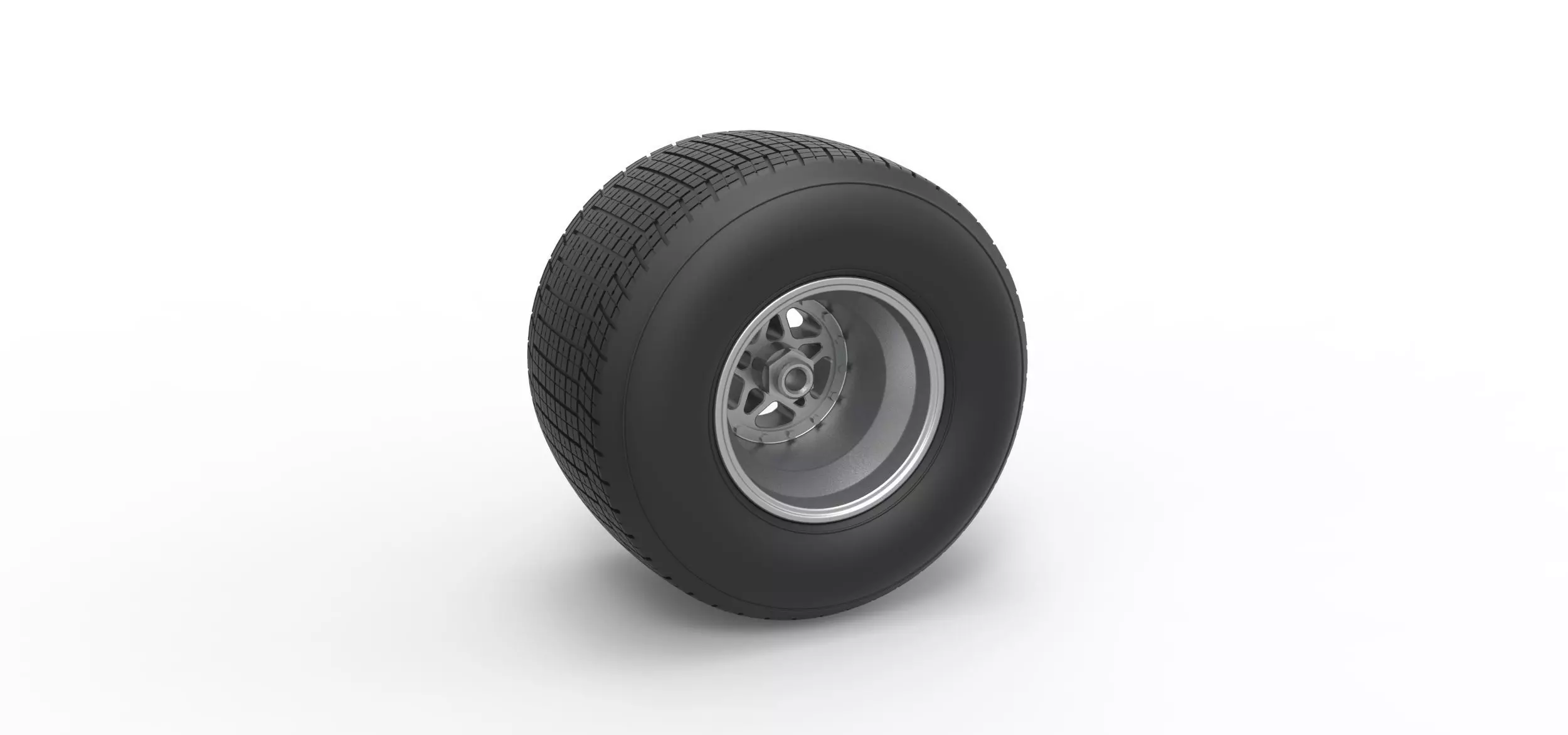 Rear wheel from Sprint car Scale 1 to 25 3D print model_0