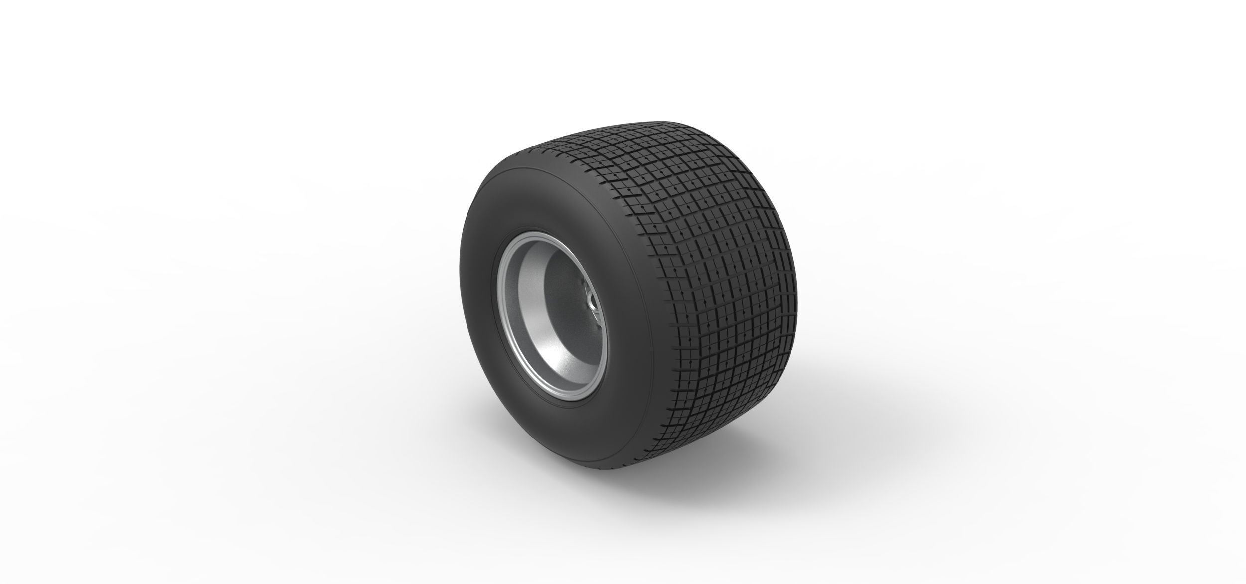 Rear wheel from Sprint car Scale 1 to 25 3D print model_6