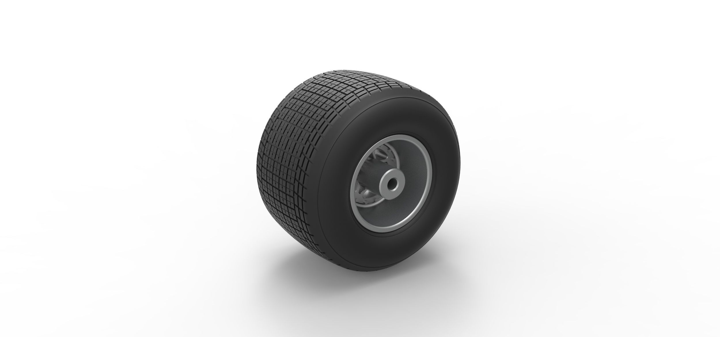 Rear wheel from Sprint car Scale 1 to 25 3D print model_7