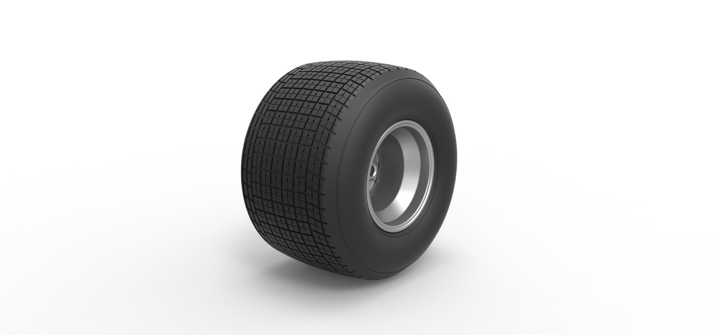 Rear wheel from Sprint car Scale 1 to 25 3D print model_1