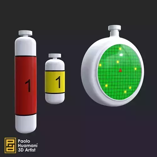 Dragon Radar and Capsule  3D print model