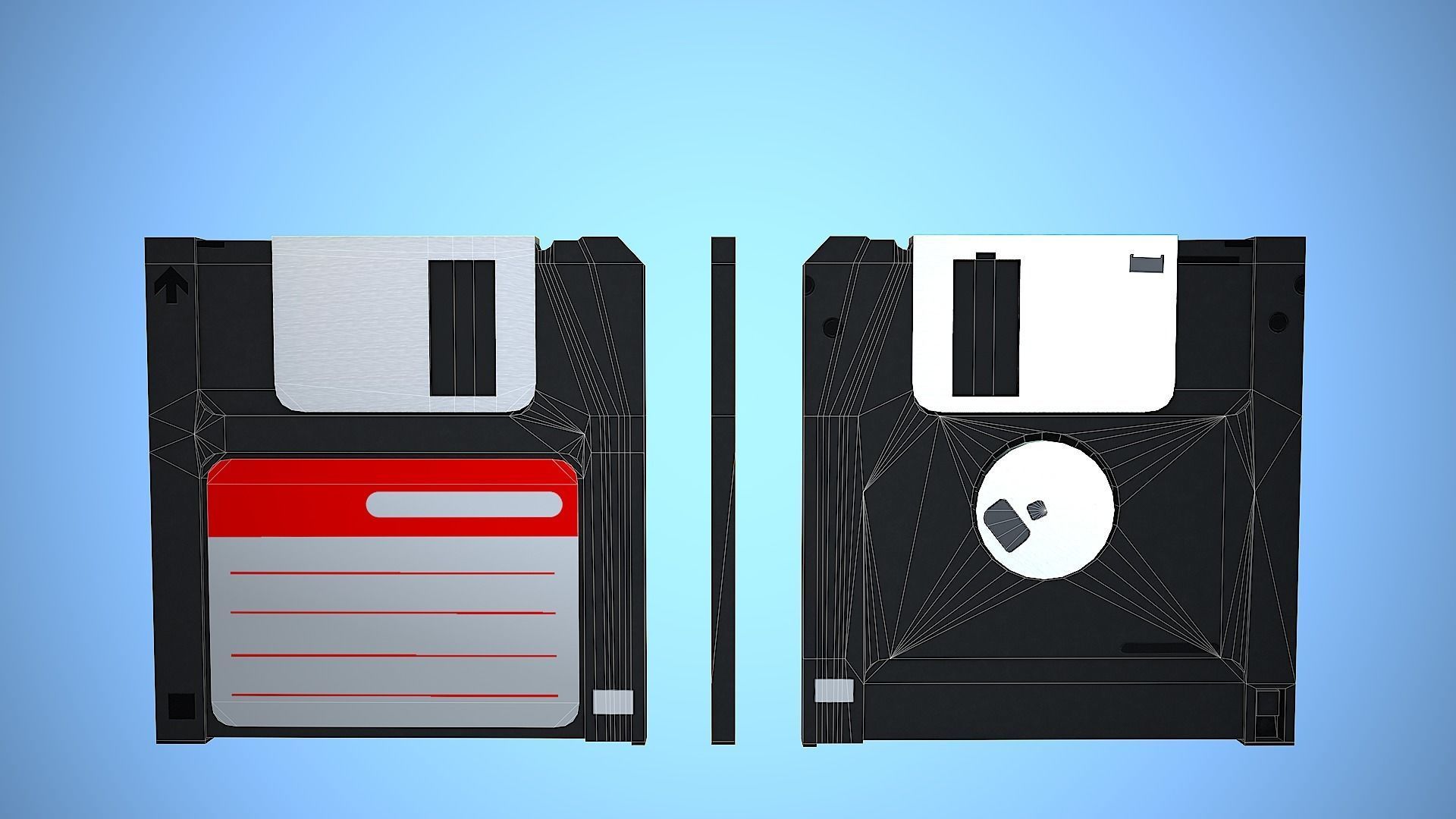 DISKETTE REALISTIC STYLIZED Low-poly 3D model_2