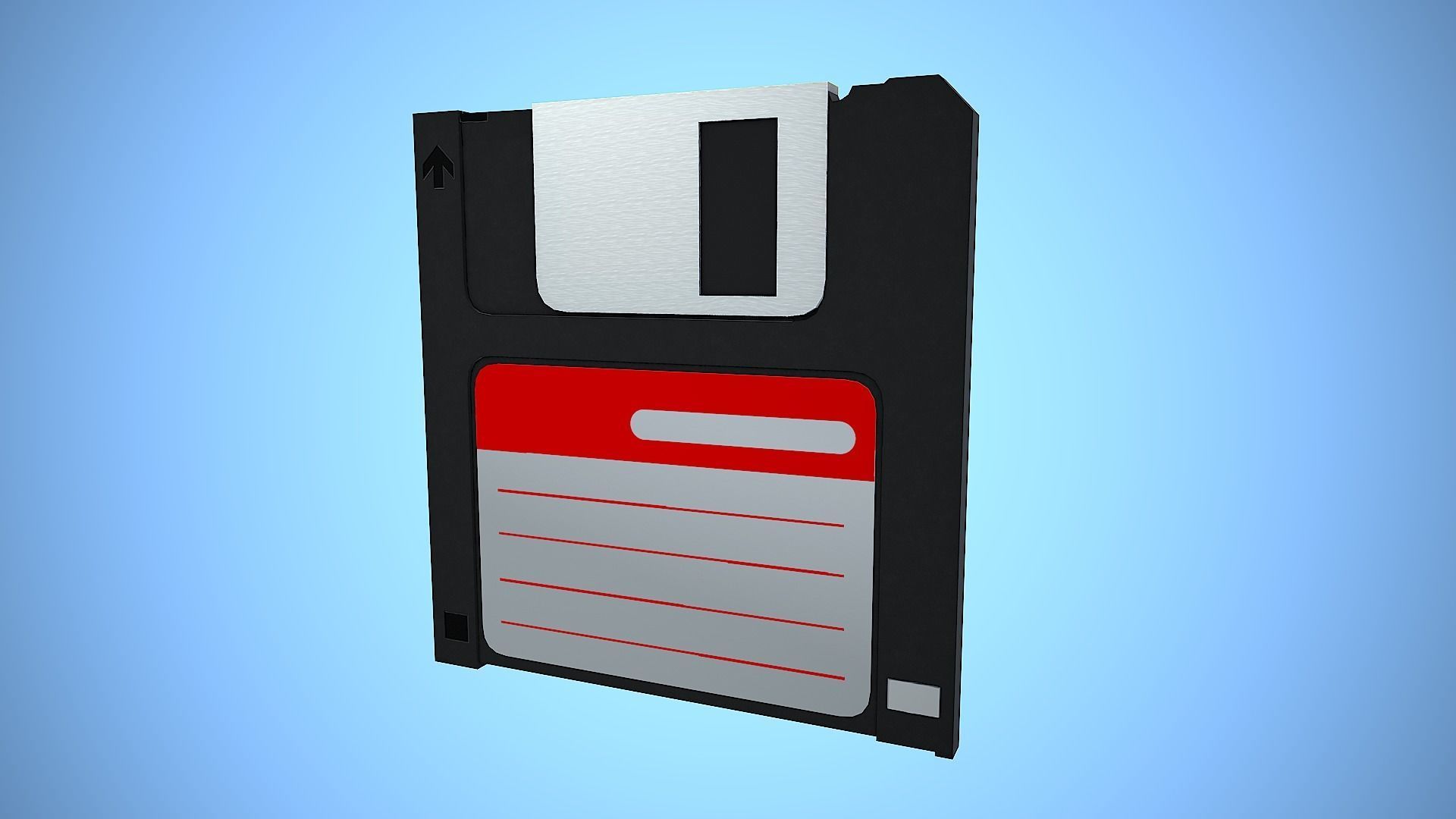 DISKETTE REALISTIC STYLIZED Low-poly 3D model_9
