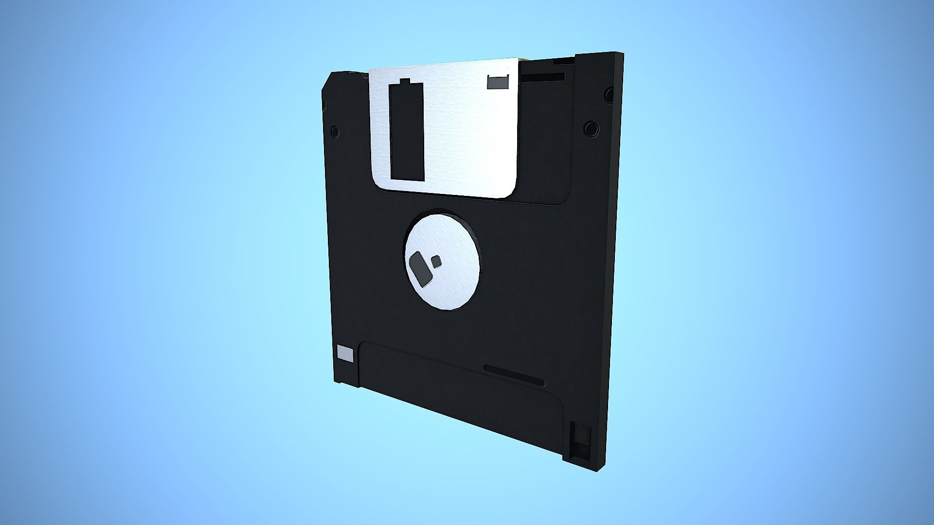 DISKETTE REALISTIC STYLIZED Low-poly 3D model_8