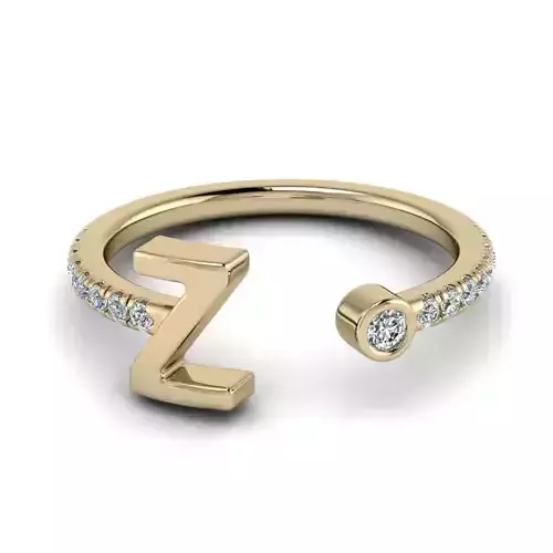 Jewelry Alphabet ring Z