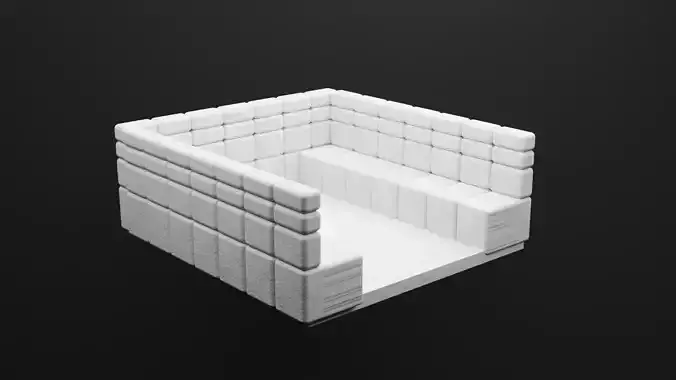 Restaurant booth Free 3D model