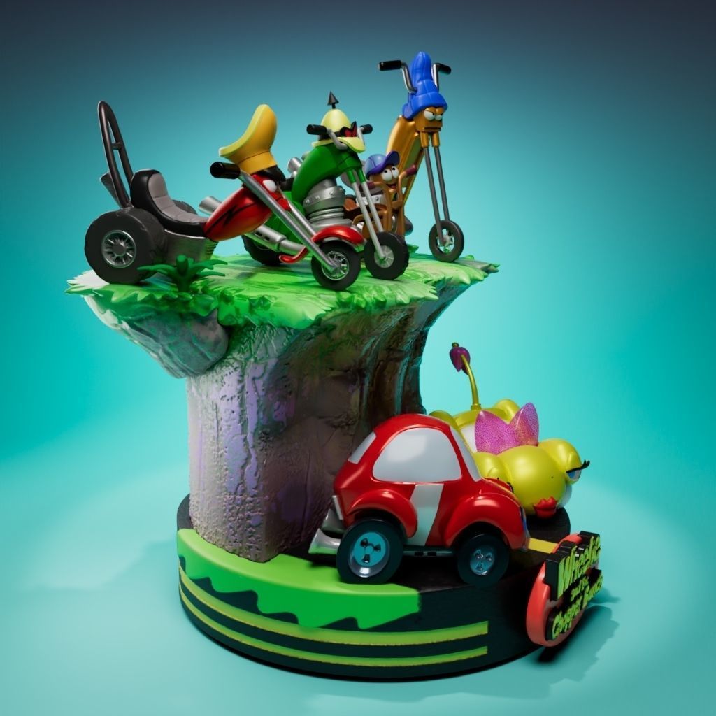 Wheelie and the Chopper Bunch 3D print model_2
