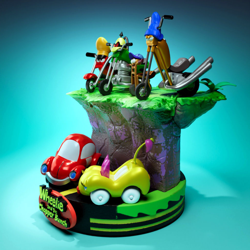 Wheelie and the Chopper Bunch 3D print model_1