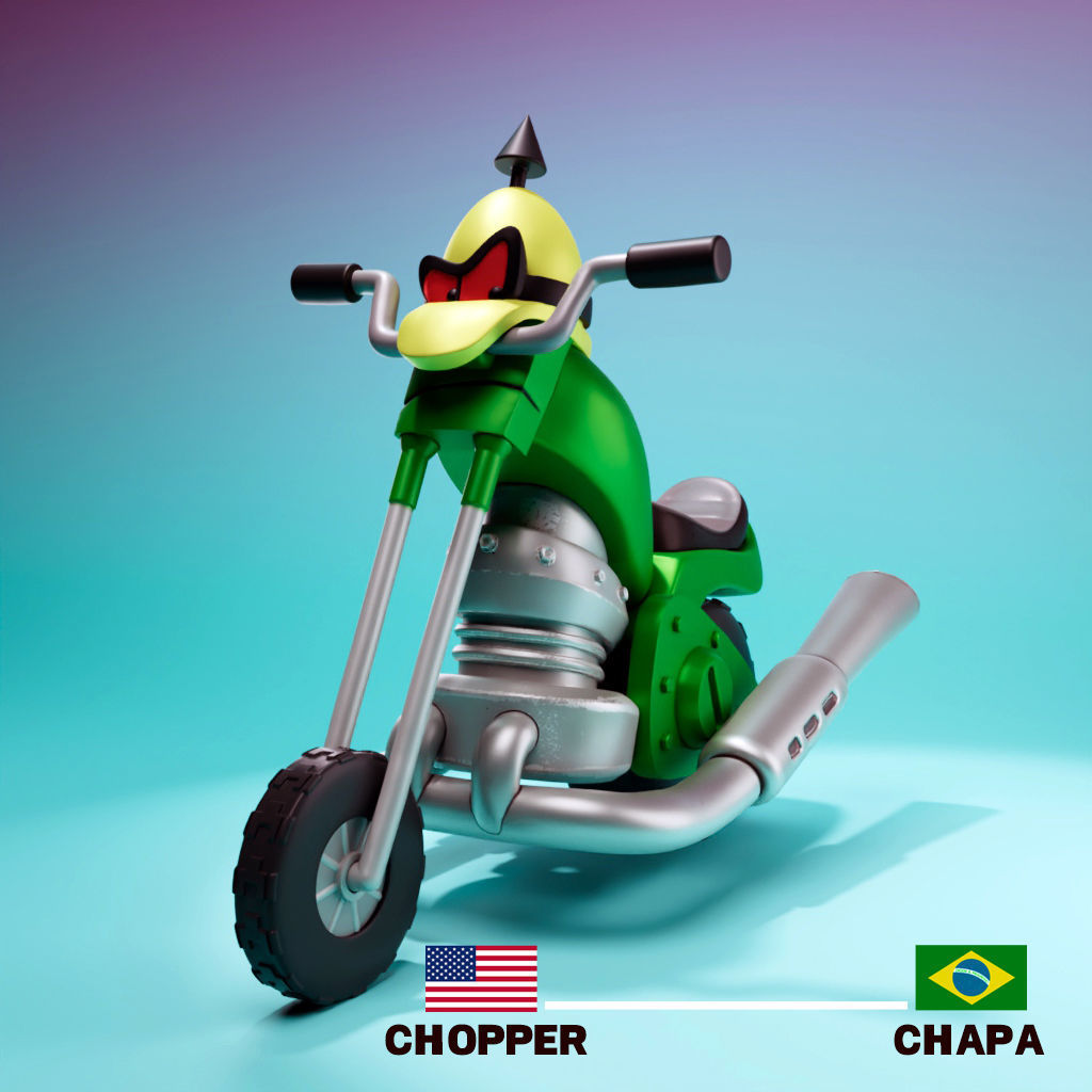 Wheelie and the Chopper Bunch 3D print model_3