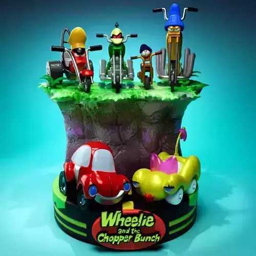 Wheelie and the Chopper Bunch 3D print model