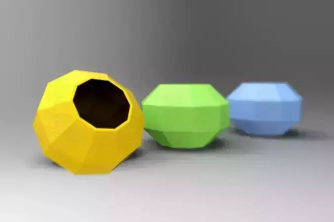  Polygonal container