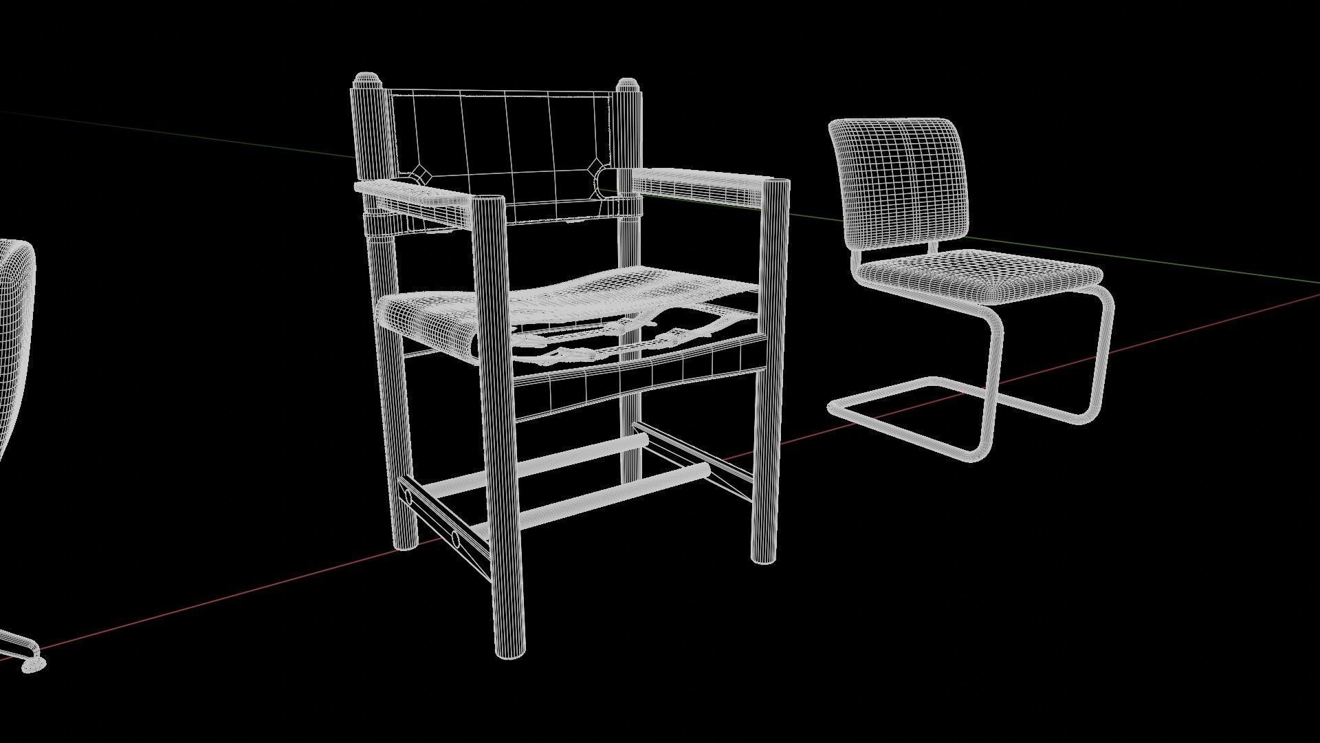 Chairs 3D model_11