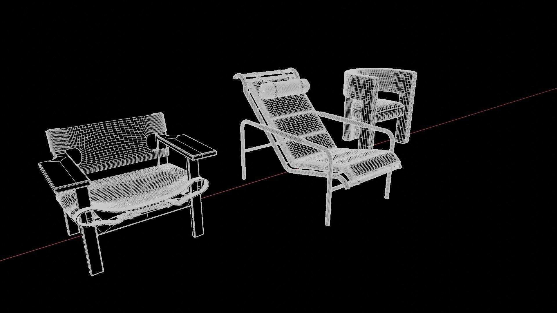 Chairs 3D model_23