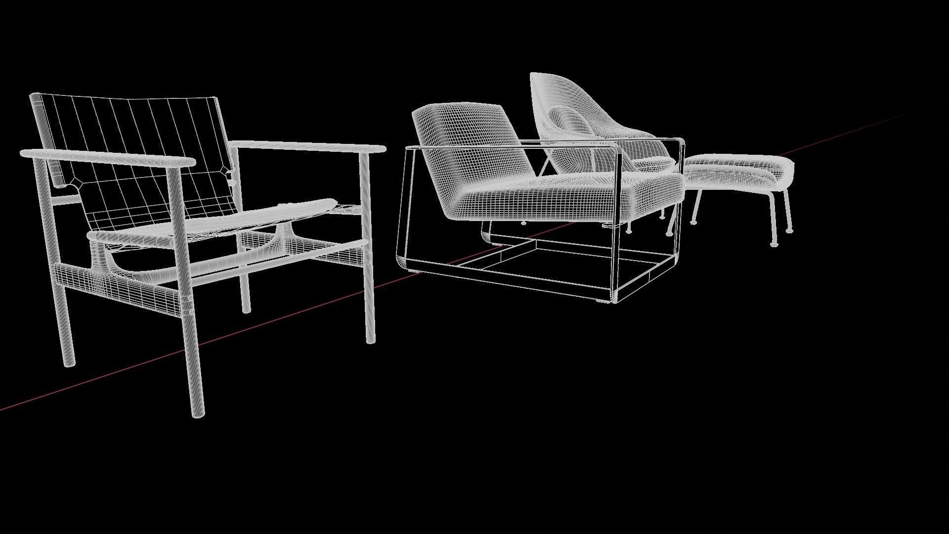 Chairs 3D model_5