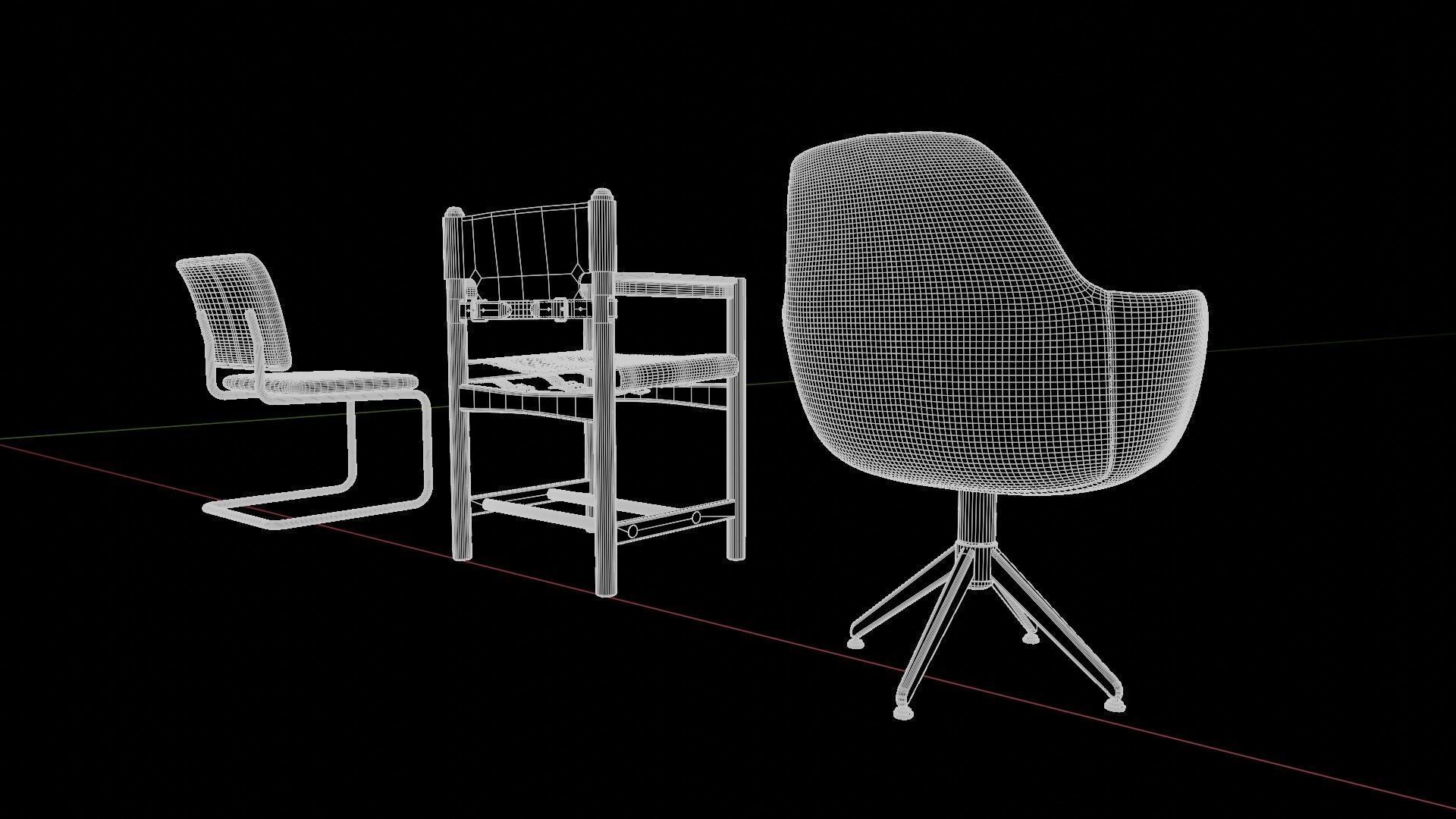 Chairs 3D model_14
