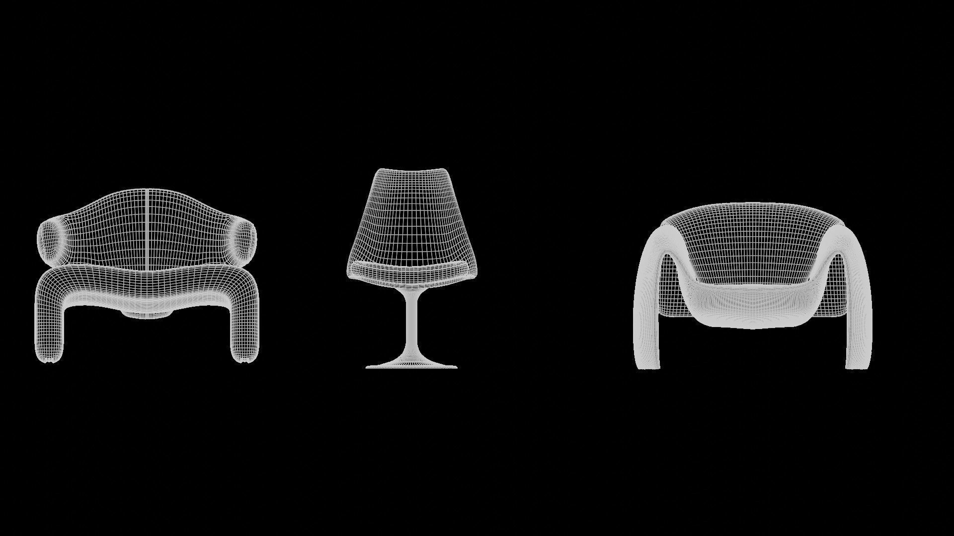 Chairs 3D model_2