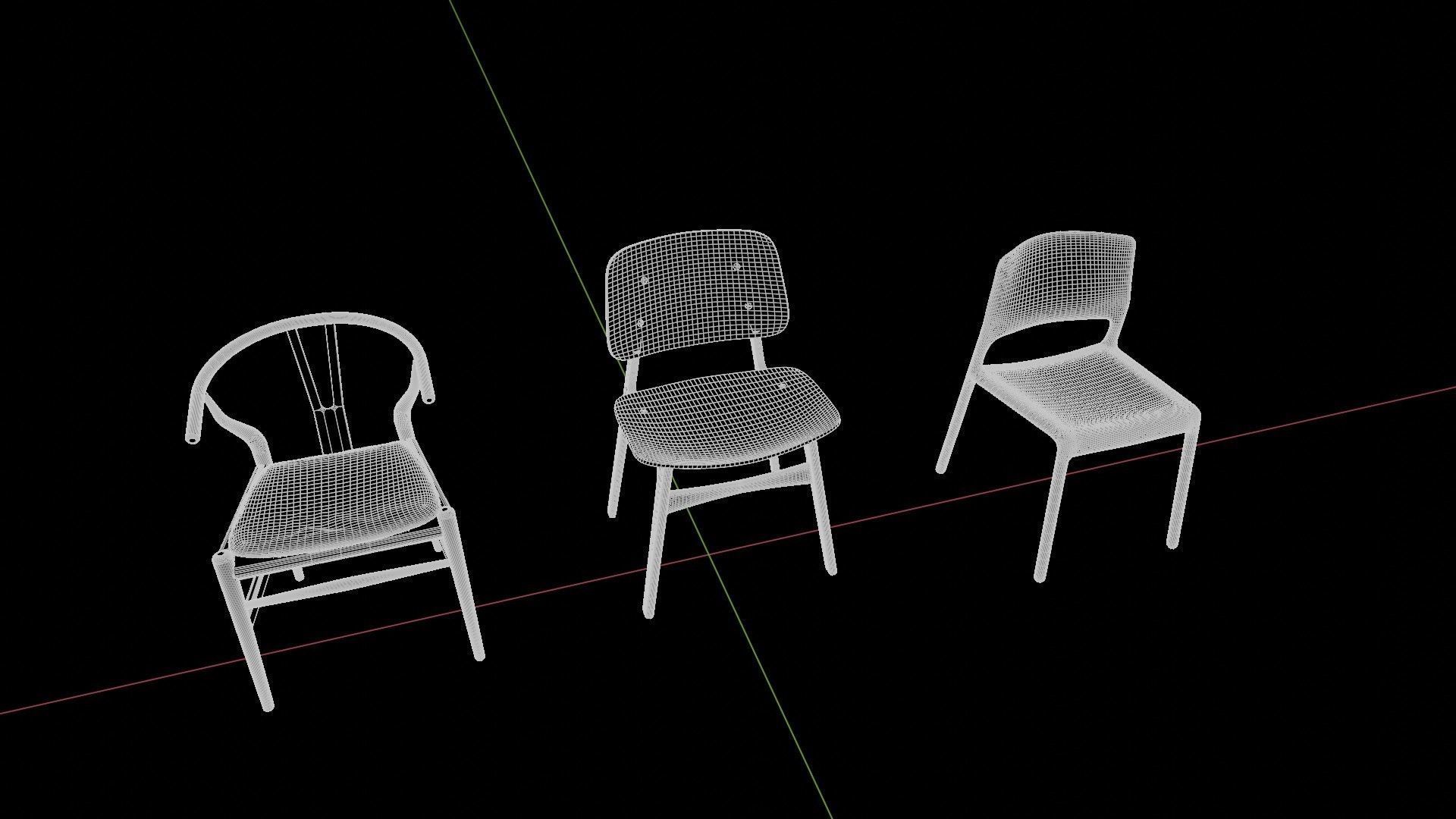 Chairs 3D model_10