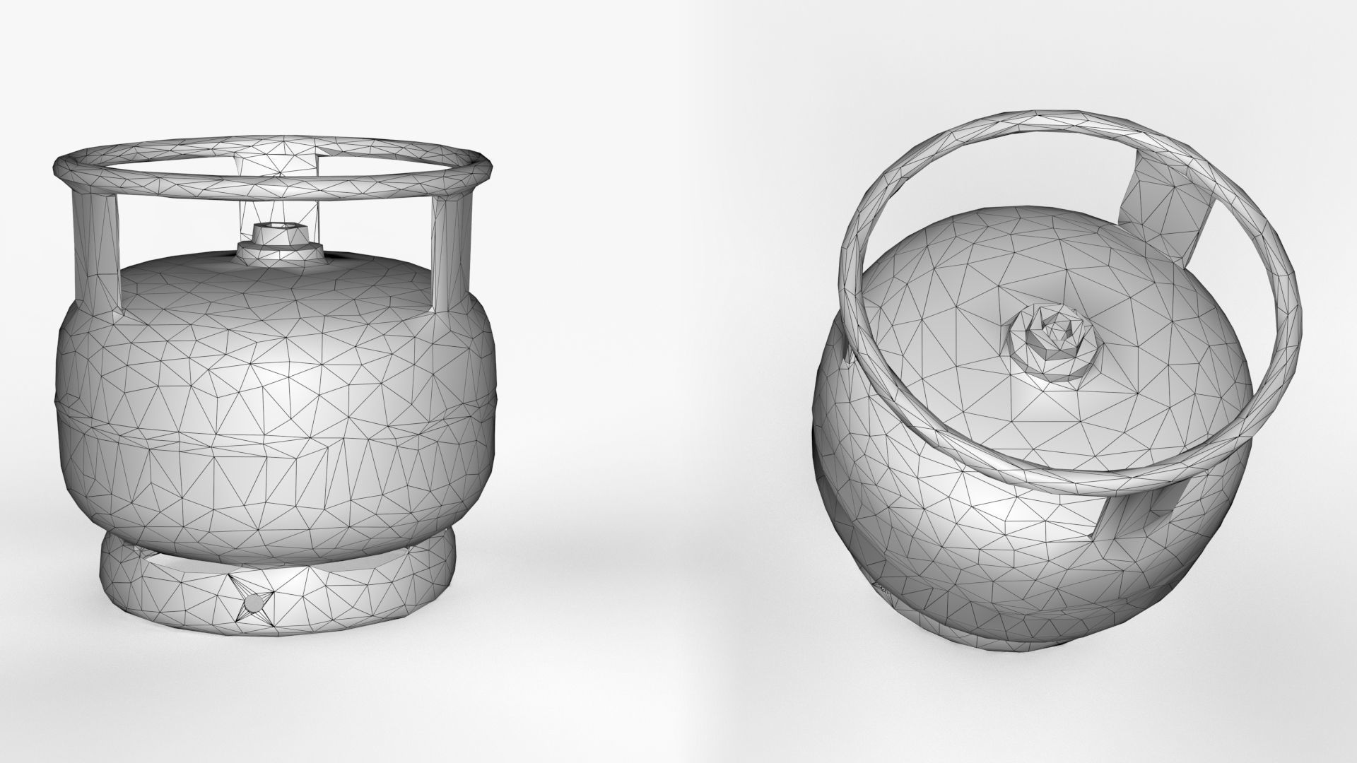 Rust Blue Picnic Tube Low-poly 3D model_13