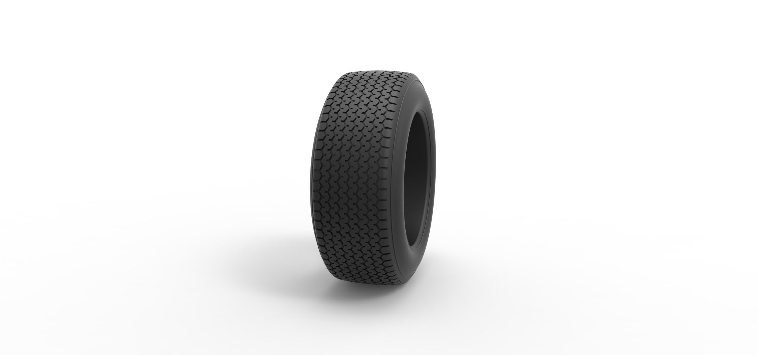 Dirt Sprint racing front tire Scale 1 to 25 3D print model_2