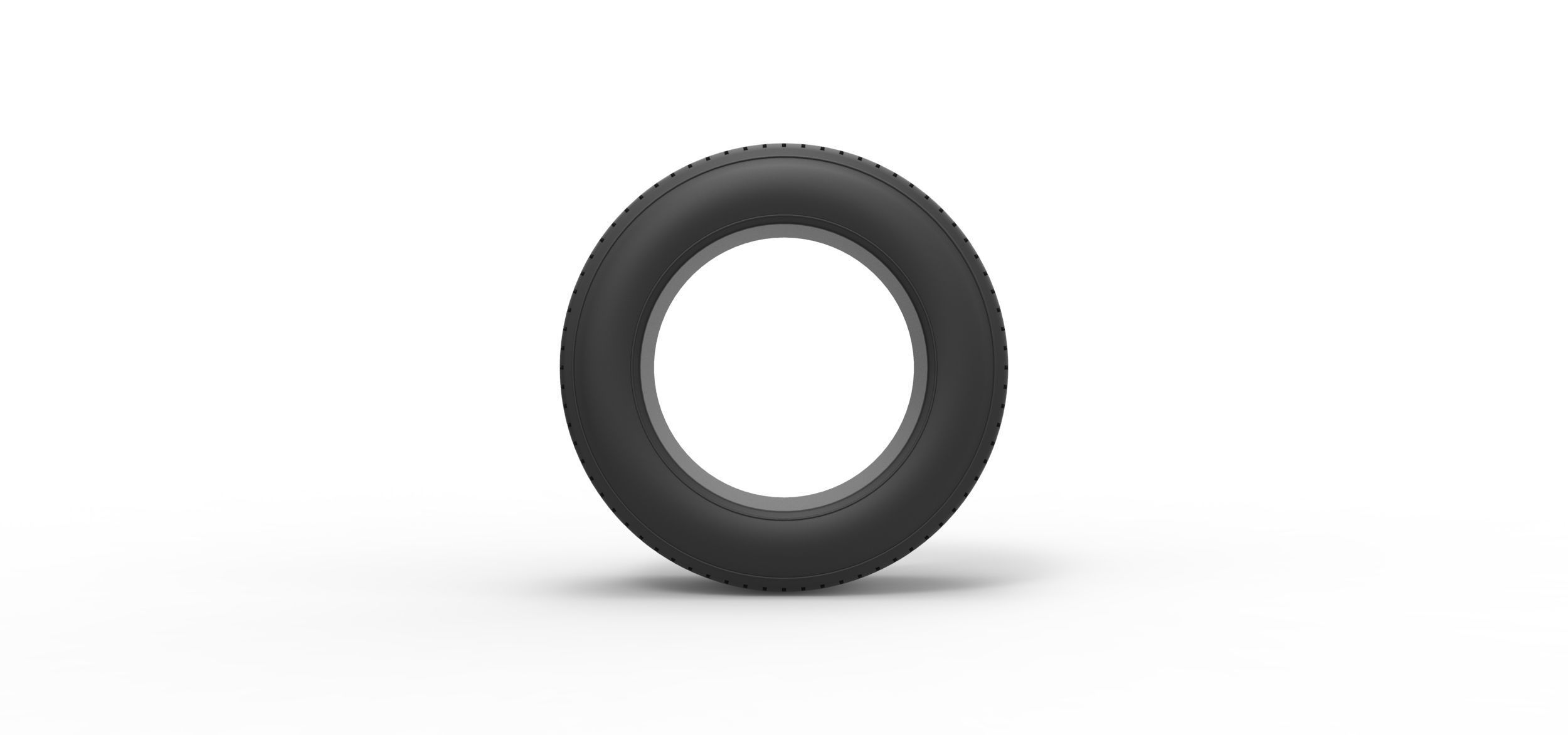 Dirt Sprint racing front tire Scale 1 to 25 3D print model_4