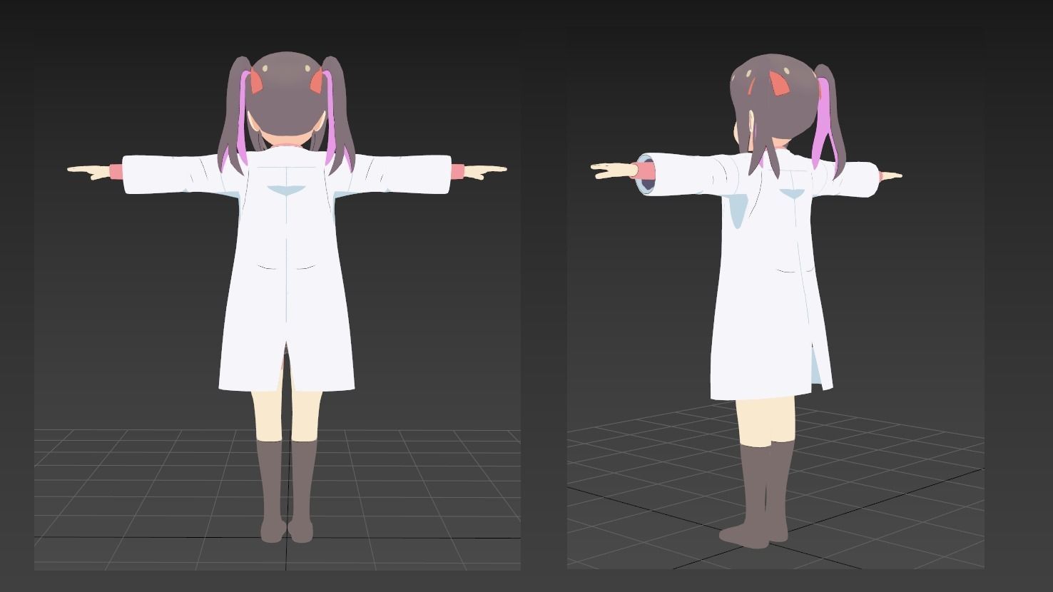 Mihari onimai avatar VRChat 3D model_2