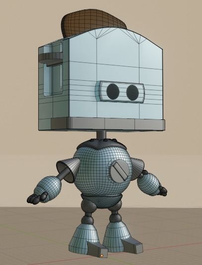 The robot toaster 3D model_3