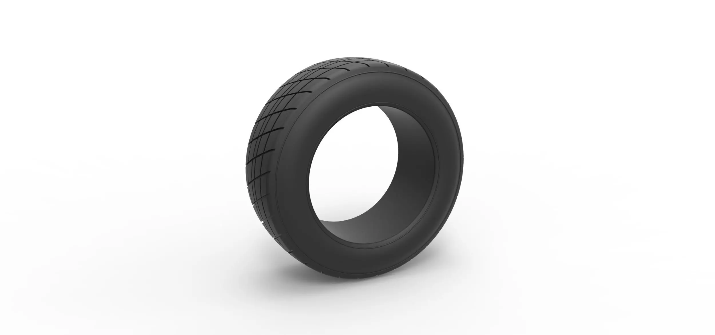 Dirt Sprint racing front tire 2 Scale 1 to 25 3D print model