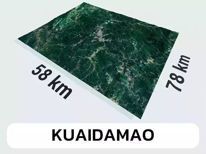 Kuaidamao China City Landscape 3D Model