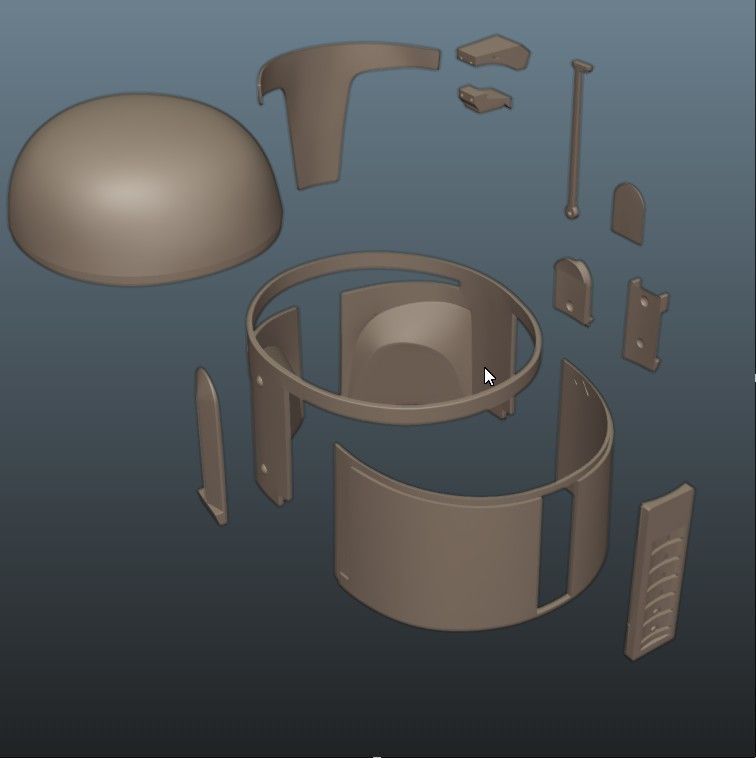 Deathwatch Mandalorian Axe Woves Nite Owl helmet 3D print model_10